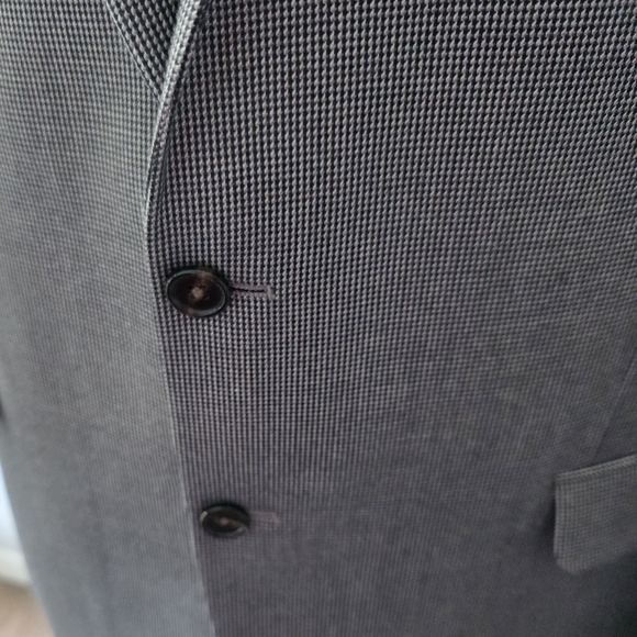 Lauren Ralph Lauren Black and Gray Nail Head Patterned Mens Sports Coat Blazer - Picture 5 of 10